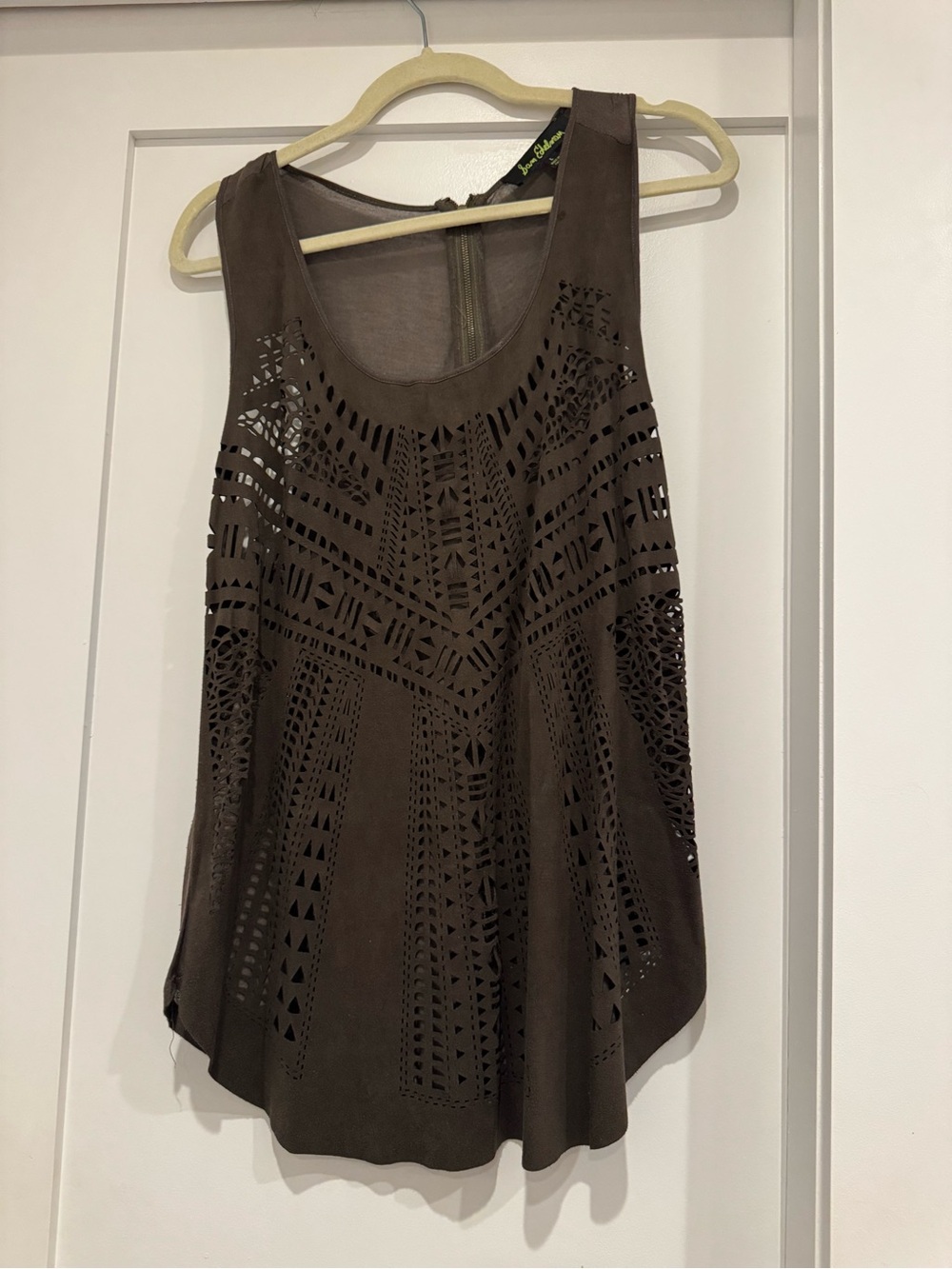 Sam Edelman Women's Laser-Cut Sleeveless Top